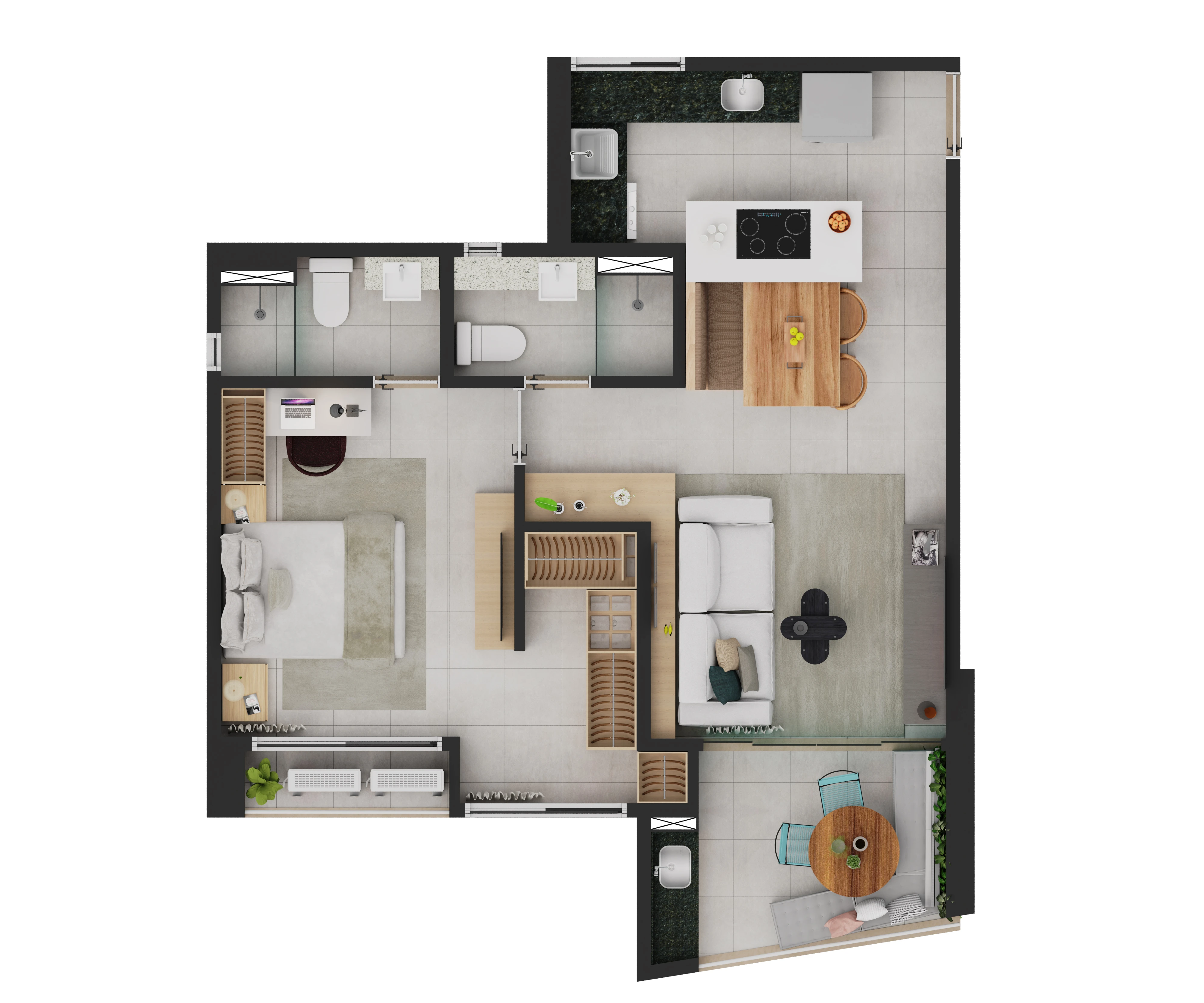 61m²