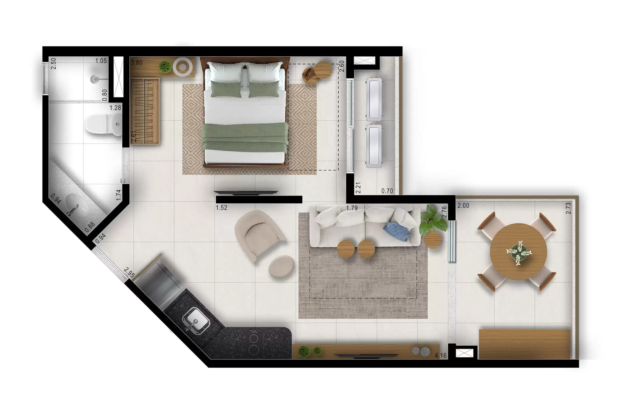40m²